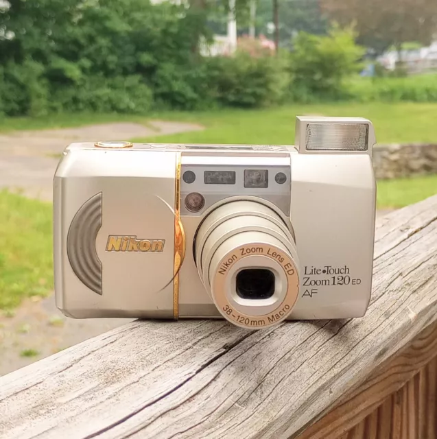 Nikon Lite Touch Zoom 130 ED AF 35mm Point & Shoot Film Camera TESTED Works