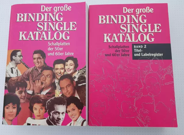 2 x Der grosse BINDING SINGLE KATALOG Schallplatten der 50er und der 60er Jahre