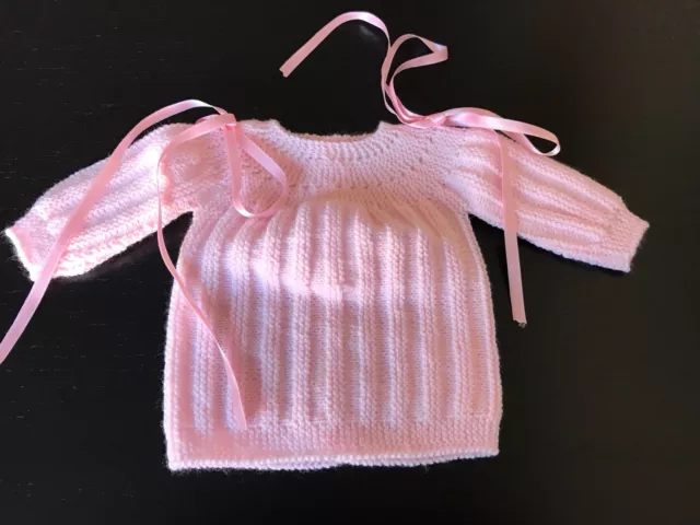 CHAQUETA DE BEBE HECHA A MANO/ REBORN / Baby New Handknitted, Handmade,