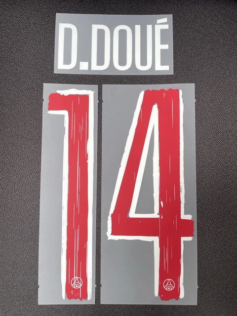 Flocage PSG Doué 2024-2025 - Monblason - Blanc - Neuf Sans Emballage