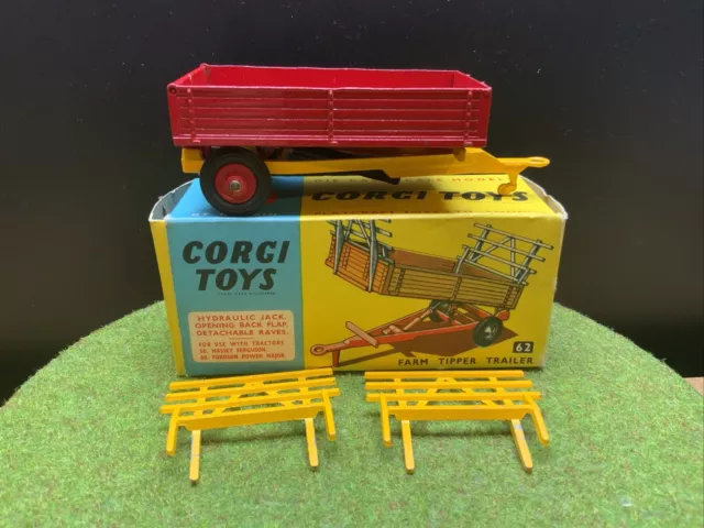 Corgi 62 Farm Tipping Trailer - N Mint In Excellent Original Box
