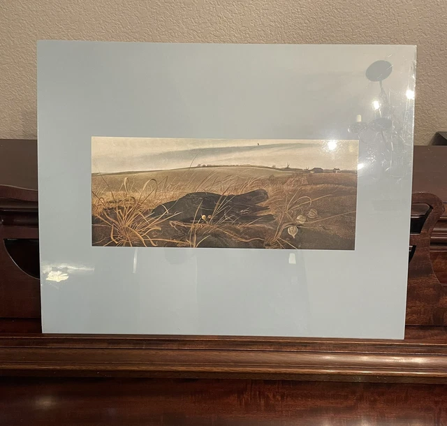 Andrew Wyeth Winter Fields Signed Andrew Wyeth Winter Fields Signed