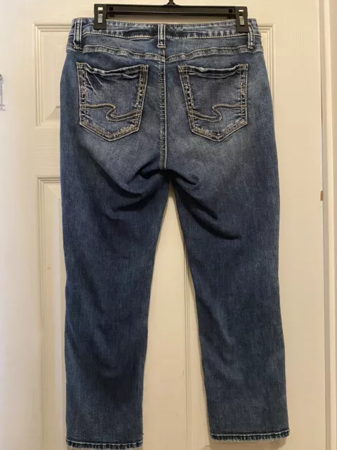 Silver brand blue jean capris 27/L 23.5 2