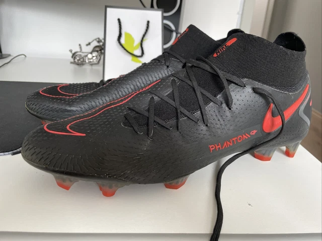 NIKE Phantom GT Elite FG schwarz rot Fußballschuhe Nocken 3 Mal Getragen !Gr.47