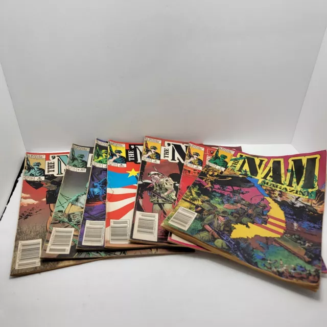 Lot Of 7 Marvel “The NAM”Comic Books + Magazine