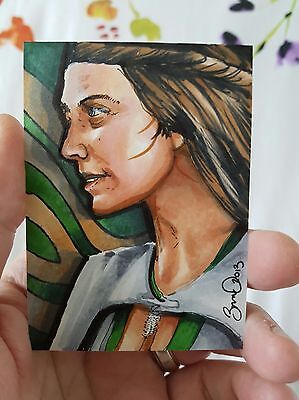 Game Of Thrones Natalie Dormer Psc Sketch Card By Jonathan D Gordon Aceo