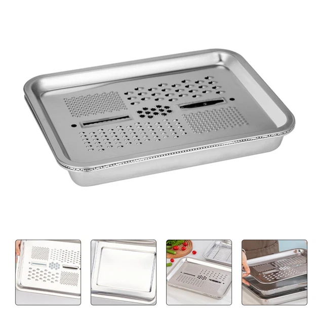1 Juego de 3 Piezas Placa Frotante Acero Inoxidable Shredder Disc Chopping Rater