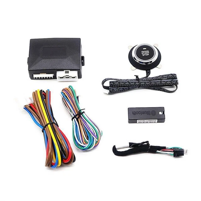 Car One-Key Stop Button Bluetooth Smart Start System Auto Central Locking Kit