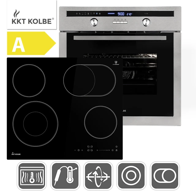Cuisinière: 60cm Four encastrable EB8013ED + 59cm Plaque Eletrique KF592RL