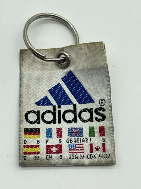 Vintage 1990s ADIDAS tag keychain y2k 2000s
