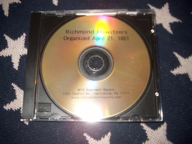 Civil War History of The Richmond Howitzers on CD