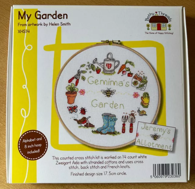 My Garden (Helen Smith) Kreuzstich-Kit XHS14 mit Reifen von Bothy Fäden