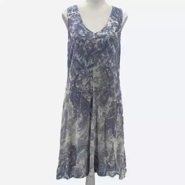 Tommy Bahama Shadow Paisley Rayon Sleeveless Dress - Size Medium