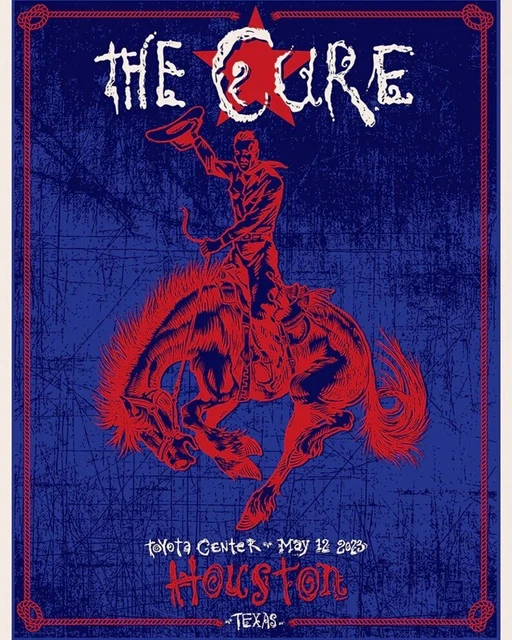 Poster Custom The Cure New Orleans LA Tour 2023 , No Framed