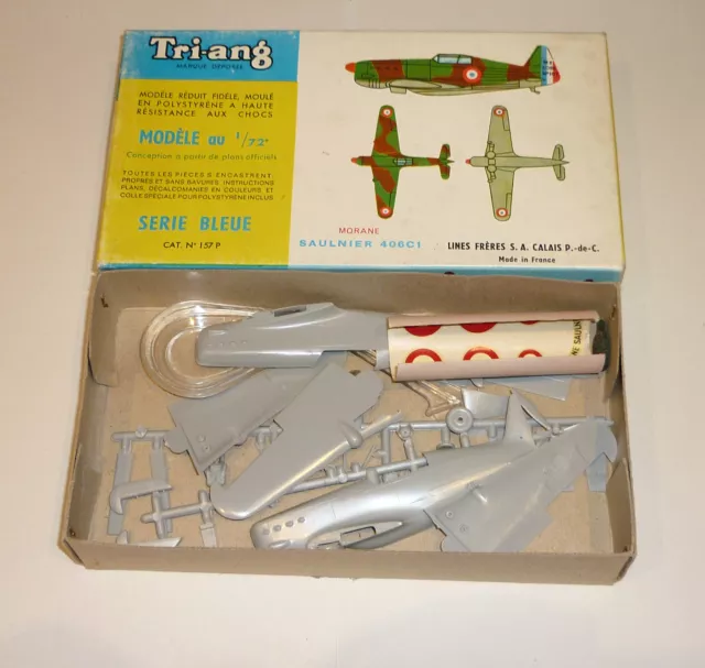 1964 Tri-ang (Frog) 1/72 scale Morane Saulnier 406C1 (157P) - rare plane kit 2