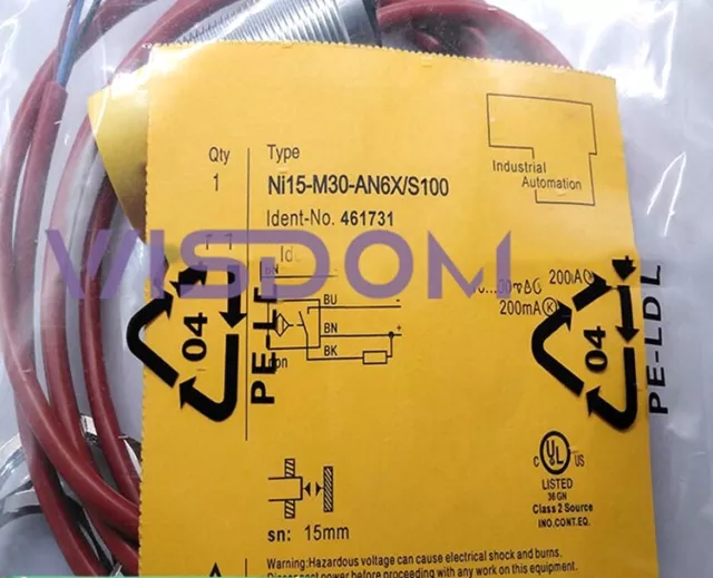 1PC New For TURCK proximity switch NI15-M30-AN6X/S100 10...30VDC 200mA