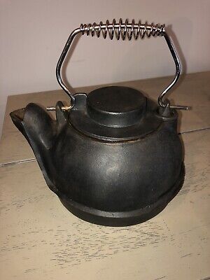 Vintage Cast Iron Kettle Steamer Humidifier For Stoves