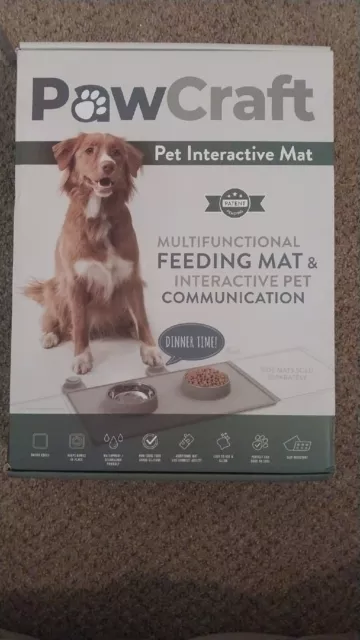 PawCraft Pet Interactive Communication Feeding Mat - Dog Talking Button Set w...