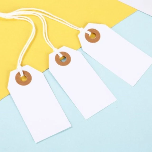 Paper Collateral Tag PAPER HANG TAGS 200pcs Writable Price Tags Blank Paper Tags Product $22 ...