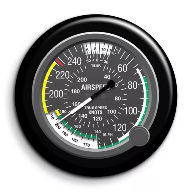 Anémomètre Instrument de pilotage d'avion-Magnet Personnalisé 56mm Photo Frigo