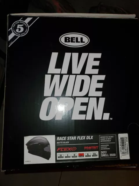 Bell Race Star Flex DLX Motorcycle Helmet - Matte Black - size xL