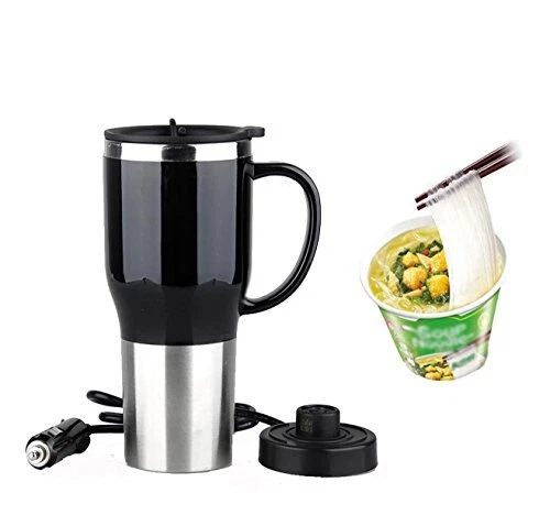 Hot Water Heater Mug for Car - Car Electric Kettle Heated Stainless steel Portab