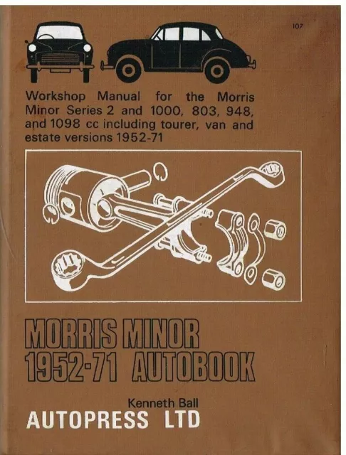 Morris Minor Series 2 1000 Saloon Traveller Tourer Van 52-71 Repair Manual *Vgc*