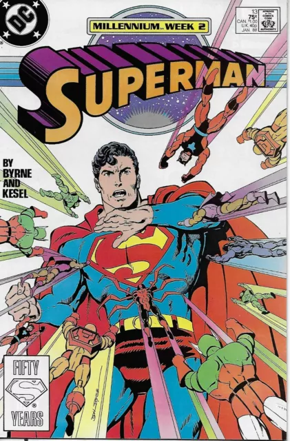 Superman Comic 13 Copper Age First Print 1989 John Byrne Karl Kesel Zuko DC