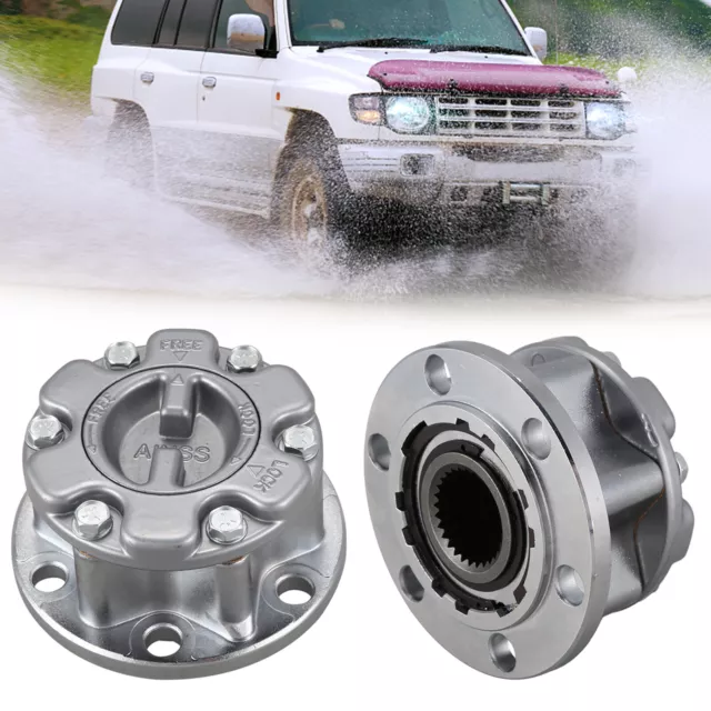 2Pcs Free Wheel Locking Hub Manual Lock For Mitsubishi Triton Pajero Delica L200 3