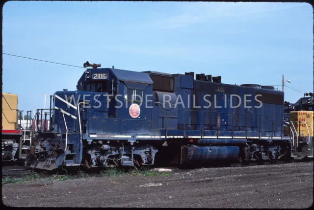 Original Slides - Missouri Pacific GP38-2 #2106 at Dolton Il May 1985 MoPac UP