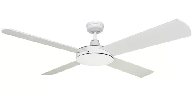 Martec Lifestyle 52" 1300mm 4 Blade Ceiling Fan No Light DLS134W | White | NEW! 2