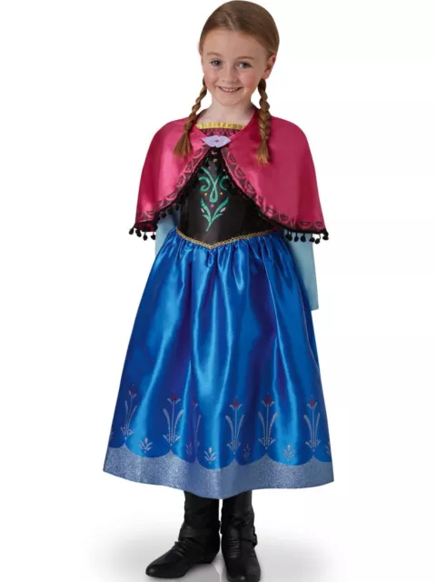 Rubie's Costume Disney Anna Deluxe Frozen Carnevale Bambine 5-6 Anni