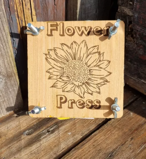 Prensa de flores hecha a mano
