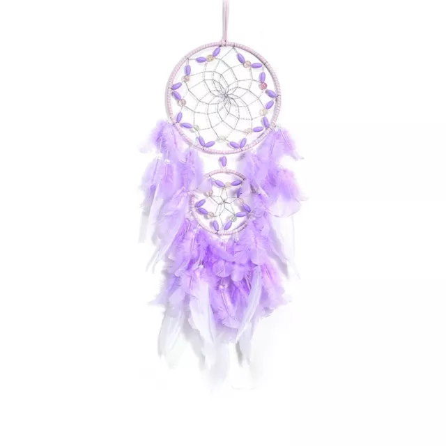 FEATHER HANDMADE DREAM Catcher Feather Woven Wind Chime Pendant Living ...