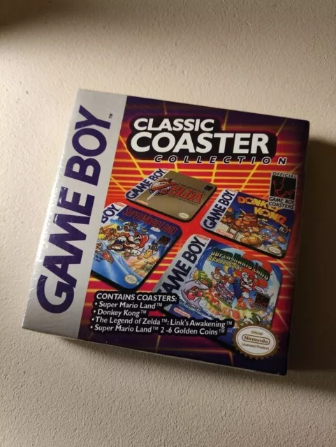 Game Boy Classic Coaster Collection Nintendo - 4 Dessous Sous Verre Bock - Mario