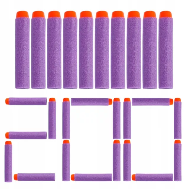 200 flèches pour Nerf Launcher Flèches violettes