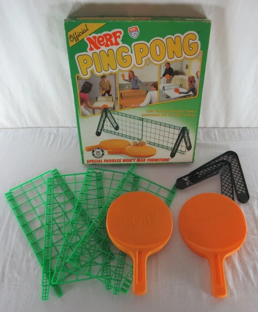 Jeu De Ping-pong Vintage Nerf 1982 – Parker Brothers – Complet – Occasion