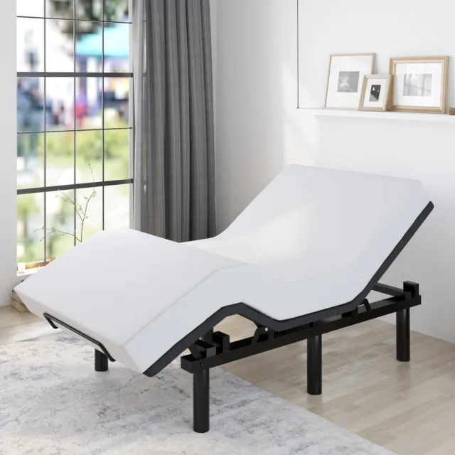 Sifurni Motorized Adjustable Bed Base/Twin XL Bed Frame with Wireless Remote