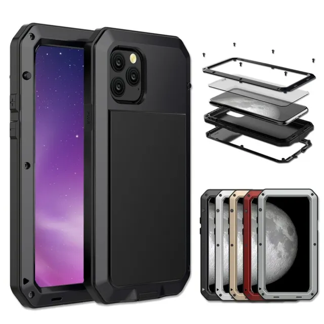 Metall ALU GORILLA SHOCK HÜLLE FÜR iPhone 12 Pro Max 11 Pro 7 8 Plus