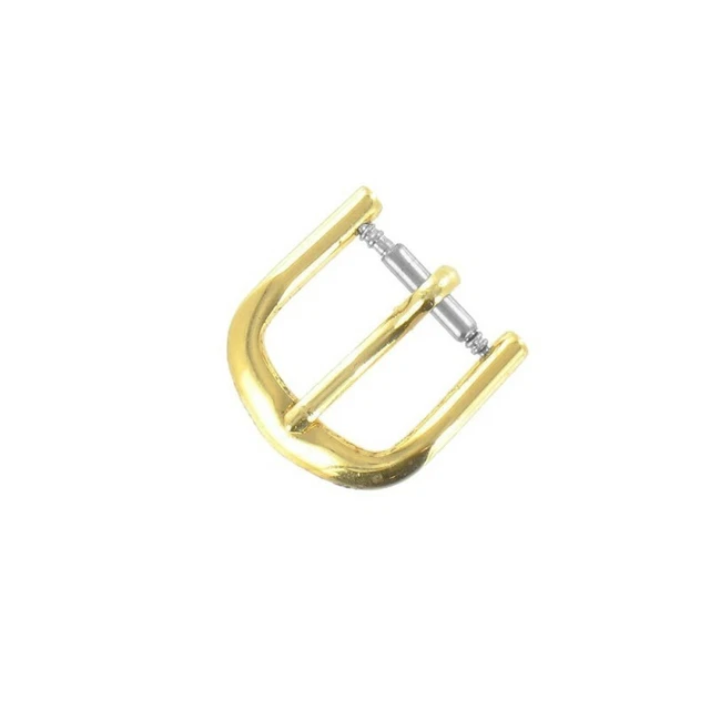 Boucle à Ardillon 10mm en Métal Alloy Doré pour Bracelet de Montre