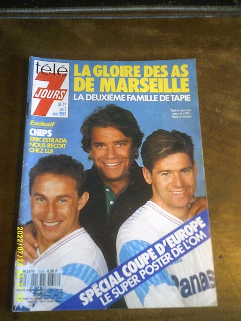 FOOTBALL POSTER OM GAETAN HUARD OLYMPIQUE MARSEILLE CHAMPIONNAT FRANCE