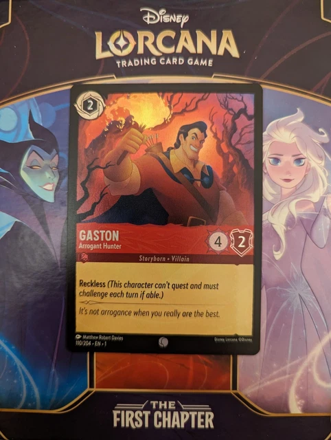 DISNEY LORCANA - GASTON Arrogant Hunter 110/204 - Holo £1.75 - PicClick UK