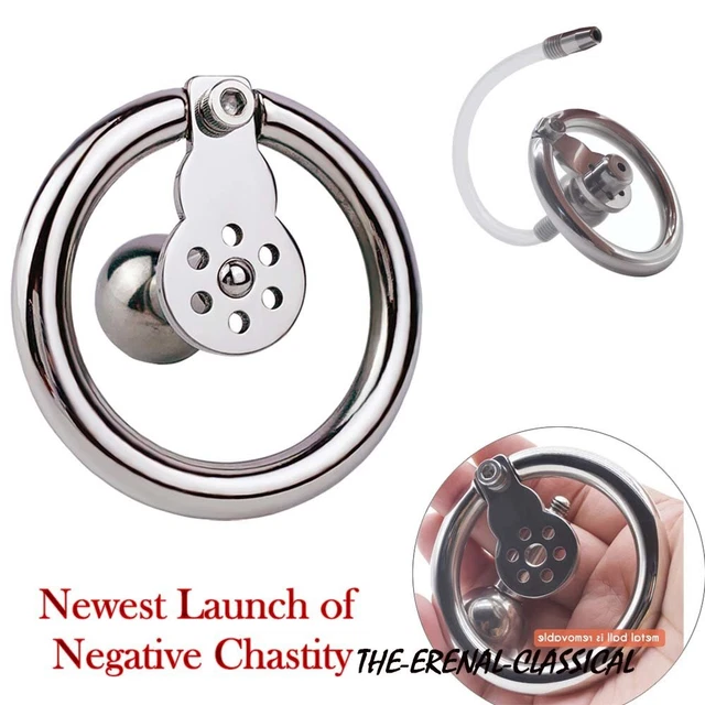 SISSY INVERTED MALE Chastity Cage Negative Chastity Belt Stainless