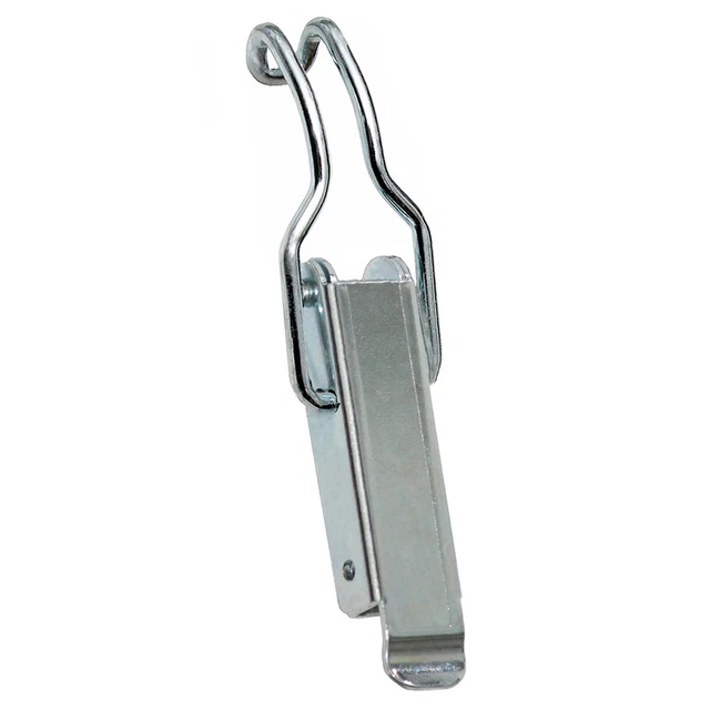 Loquet De Porte à Levier Ressort - Acier Laitonné - Pour Frigo Ou Glacière Ancienne - Occasion
