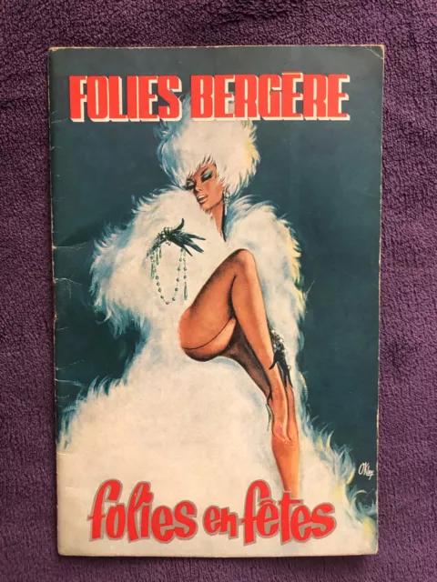 Cabaret : ancien programme des Folies Bergère - années 50