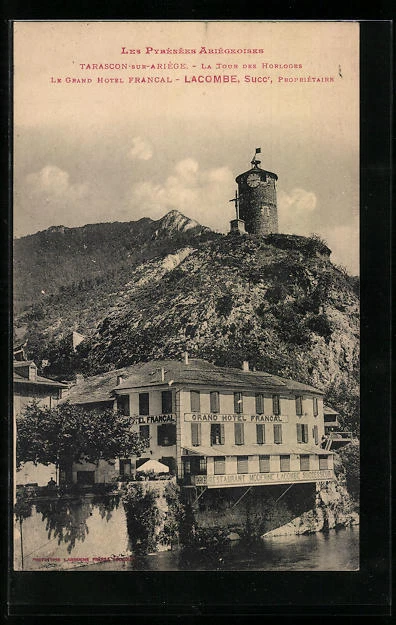 CPA Tarascon-sur-Ariege, Le Grand Hotel Francal