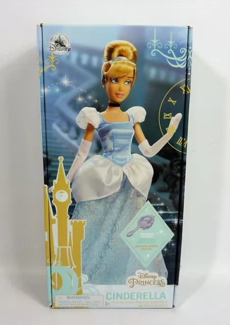 New Sealed Disney Princess Cinderella Classic Doll With Doll Brush Boxed