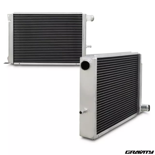 40mm TWIN CORE ALUMINIUM ALLOY RADIATOR RAD FOR FORD FIESTA MK3 RS 1.6 TURBO