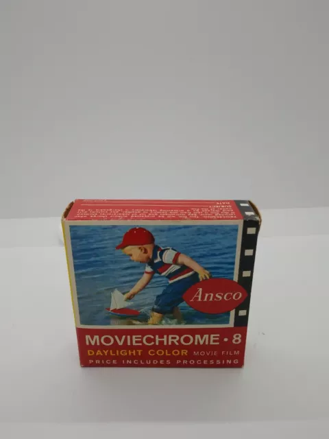 Vintage Ansco GAF Moviechrome 8mm roll Daylight Color Movie Film EXP 1964 SEALED