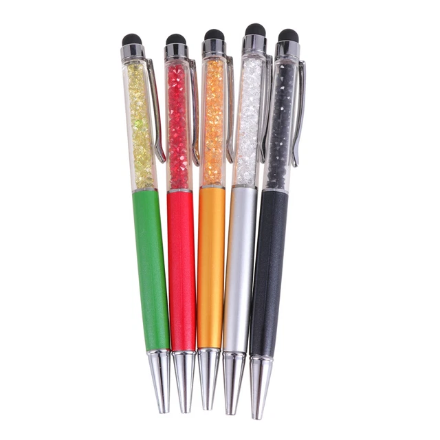 5 PIEZAS Lápiz óptico de cristal Lápiz óptico para teléfono Pluma para tableta Lápiz óptico capacitivo